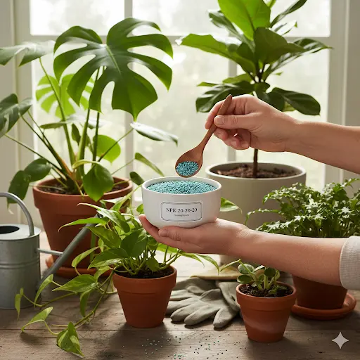 طریقه استفاده از کود سه بیست برای گلهای آپارتمانی