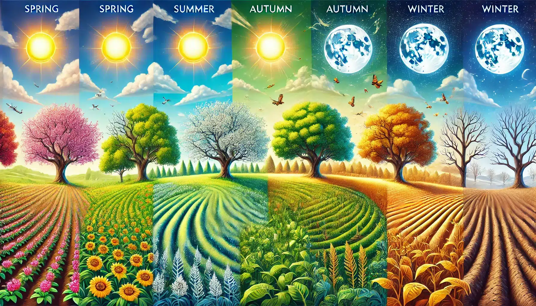 کودهیومیک اسید در فصول مختلف و مراحل مختلف رشد گیاهان