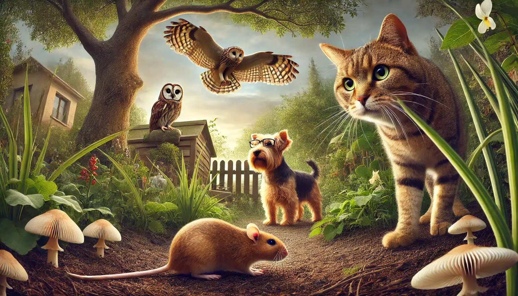 11 روش از بین بردن موش در خانه 20 تصویری از شکارچیان طبیعی موشها، شامل گربه، سگ تریر و جغد در محیطی طبیعی