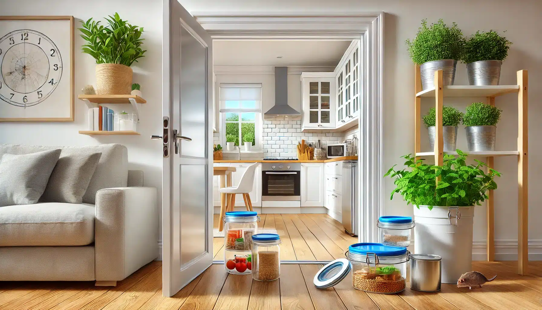 11 روش از بین بردن موش در خانه 11 تصویری از خانهای تمیز و منظم که برای جلوگیری از ورود موش