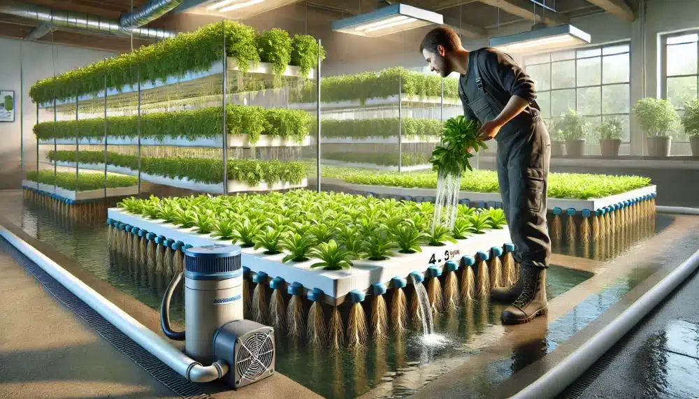 هیدروپونیک گیاهان آپارتمانی چیست؟ 12 سیستم غرقابی (Ebb and Flow System)