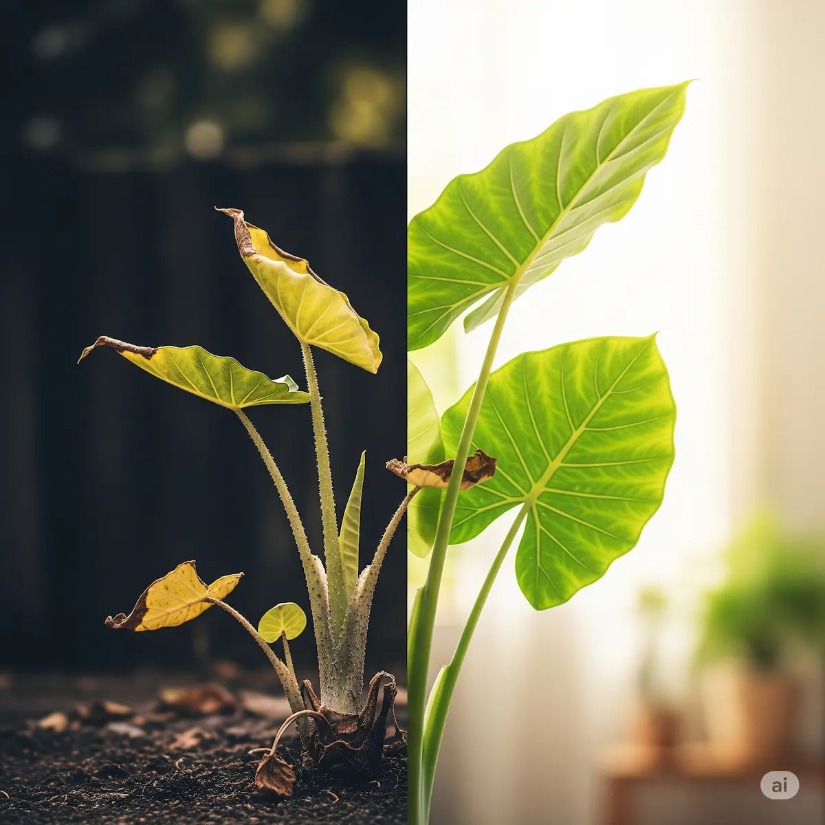 علت کوچک شدن برگ بابا آدم